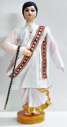 Bengali Babu DOll in Traditional Dress Golu Dolls, Family Clipart, Doll Museum, Boat Neck Blouse Design, Baby Doll Clothes Patterns, Indian Handicrafts, Pot Decoration, Indian Dolls, Clothespin Dolls