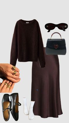 Stile Blair Waldorf, Rok Outfit, Adrette Outfits, Stile Hijab, Thanksgiving Outfit Ideas, What To Wear Fall, Fest Outfits, Casual Outfits For Work, Black Kitten Heels