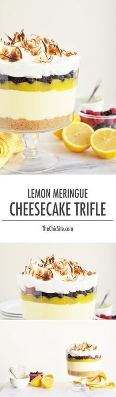 lemon meringue cheesecake trifle is an easy dessert recipe that's ready in under 30 minutes