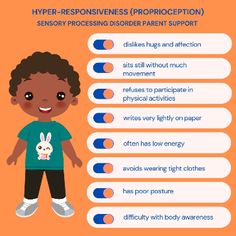 It’s National Sensory Awareness Month! Hyper-responsiveness (Proprioception) - sits still without much movement - refuses to participate in physical activities and sports - avoids wearing tight clothes - has poor posture - difficulty with body awareness Sensory Processing Disorder Symptoms Checklist #nationalsensoryawarenessmonth #awareness #sensoryawareness #SPDAwareness #sensorydifferences #sensoryprocessing #sensoryprocessingdisorder #SPD #sensory Body Awareness, Poor Posture, Sensory Bins, Low Energy