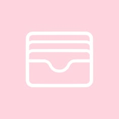 a pink background with a white card holder