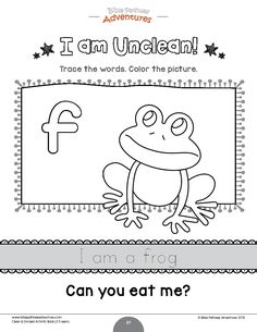 the letter f is for frog and it's color - by - number page