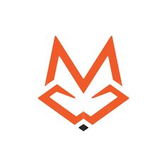 an orange fox's head is shown on a white background with the word moto written