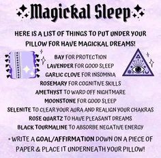 Sleep Spell, Dream Spell, Witchy Business, Beginner Witch, Magic Spell Book, Grimoire Book, Wiccan Spell Book