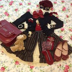 Japanese Lolita Fashion, Navy Heels, Lady Like, Sweet Lolita, J Fashion, Harajuku Fashion