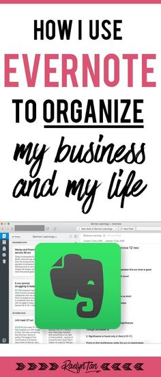 How I Use Evernote to Organize My Business & Life freeplanner2024 #languageplanner📊. Entrepreneur Ideas, Blog Business, Business Life, Business Organization, Marketing Website, Evernote, Time Management Tips, Small Business Tips, Blog Traffic