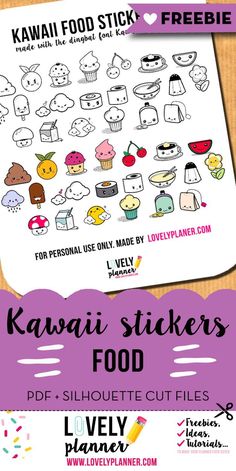 the kawaii stickers are available for purchase