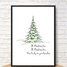 Hello, Thank You for visiting my Etsy shop! ♡ Professionally printed on textured 270gsm matte card ♡ Fast Despatch on all orders ♡ Prices are for 1 unframed print Oh Christmas tree lyrics print, simple, minimalist, cute, perfect to add to your Christmas Decorations Christmas Decorations Hallway, Living Room Christmas Decorations, Painted Christmas Cards, Living Room Christmas, Whimsical Art Paintings, Christmas Tree Print, Eye Makeup Pictures, Watercolor Christmas Cards, Lyric Prints