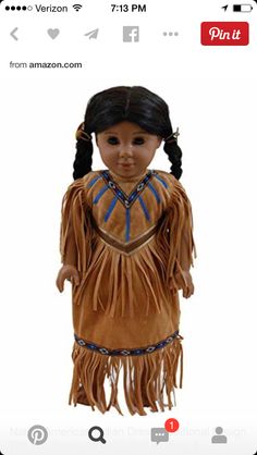 Native American Clothing, Dress Traditional, Indian Dresses Traditional, American Girl Clothes, Indian Dress