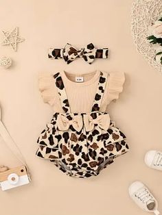 Baby Girl Clothes Newborn, Newborn Romper, Jumpsuit Summer, Beautiful Items, Bow Dress, Clothes Set, Cute Bow, Ruffled Sleeves