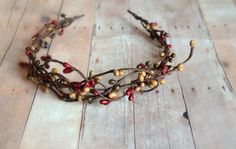 Rustic crown woodland headband fall headpiece by gardensofwhimsy Woodland Headband, Branch Crown, Twig Crown, Larp Accessories, Nature Jewellery, Woodland Crown, Crown Decor, Bridesmaid Headband, Hair Wreaths