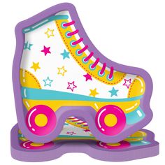 a toy roller skate with stars on it