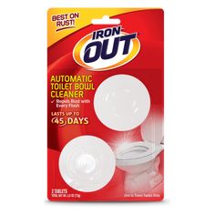 iron - out automatic toilet bowl cleaner tablets