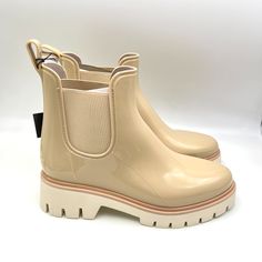 Dolce Vita Women's Thundr Cream And Tan Lug Sole Rain Boots. Women's Size 10 Regular / Medium Width. Condition: New Without Box. New To Poshmark? Sign Up Using Invite Code: Tentoday For $10 Off Your Purchase! Casual Career Professional Work Everyday Classic Office Comfort Date Night Out Modern Summer Winter Fall Spring Blogger Casual Minimalist Trends Trendy Favorite Fashion Comfortable Every Day Wardrobe Staple 90s 90's Y2k Ballet Flats Slip On Loafers Pointed Pointy Point Toe Quality Well Made Vacation Shoes, Feminine Romantic, Classic Office, Espadrilles Platform, Slip On Loafers, Fashion Comfortable, Dolce Vita Shoes, Shoes Heels Pumps, Summer Winter