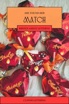 the cover of she found her match by krisen ashey lettering and custom lettering