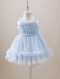 Blue Luxury Dress, Princess Dress Fairytale, Princess Fairytale, Fairytale Princess, Full Tulle Skirt, Pinafore Dress, Luxury Dress, Toddler Dress, Tulle Dress