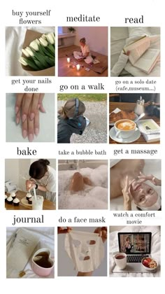 some selfcare activites to start the is summer #summer #selfcare Practicing Self Love, Getting A Massage, Self Care Bullet Journal, Vie Motivation, Healthy Lifestyle Inspiration, Glow Up Tips, Self Care Activities, Art Journal Pages, Self Care Routine