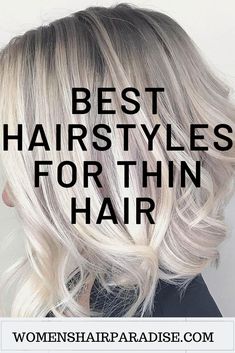 Here are some of the best hairstyles for women with thin fine hair. Short bob cuts,pixie to layered medium haircuts. #hairstylesforthinhairover50, #shorthairstylesforthinhair #hairstylesforthinhairfine #thinhairstyles #thinhairstylesmedium #thinhairstylesfine Blonde Hair Styles Long, Layered Medium Haircuts, Long Blonde Hair Styles, Hair Long Styles, Best Medium Length Haircuts, Style Short Bob, Grey Balayage, Haircuts 2020, Hair Short Bob