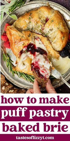 how to make puff pastry baked brie