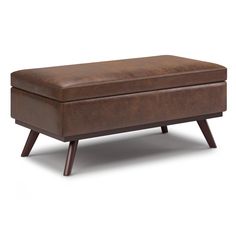 Distressed Chestnut Brown Distressed Vegan Leather | Owen Lift Top Large Coffee Table Storage Ottoman Large Storage Ottoman, Storage Ottoman Coffee Table, Coffee Table Storage, Leather Storage Ottoman, Large Coffee Table, Assembly Table, Lap Top, Table Umbrella, Large Coffee Tables