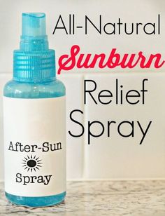 Diy Sunburn Relief, Essential Oil For Sunburn, After Sun Spray, Sunburn Remedies, Sunburn Relief, Young Living Oils, After Sun, Diy Body, Oil Uses