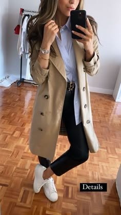 Beige Jacket Outfit, Beige Trench Coat Outfit, Trent Coat, Trench Outfit, Trench Beige, Look Jean, Trench Coat Outfit, Outfit Mujer, Mode Casual