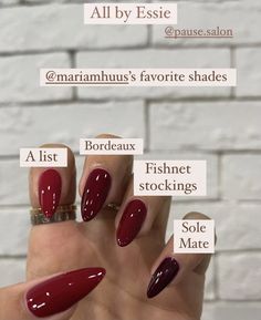 Deep Red Nails, Wine Nails, Milky Nails, Red Nail, Fire Nails, Classy Nails, Dream Nails