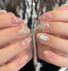 Aya Takano, Aura Nails, Disney Collage, Cute Gel Nails, Pretty Nails, Cute Nails, Nail Inspo, Hair And Nails