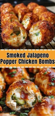 Smoked Jalapeno Popper Chicken Bombs - Delicious Recipes - Easy Cooking Ideas and Tasty Dishes Smoked Jalapeno Popper Chicken, Blackstone Jalapeno Poppers, Chicken Bombshell, Smoked Football Food, Smoked Chicken Side Dishes, Chicken Bomb, Firehouse Meals, Easy Cooking Ideas, Bbq Appetizers