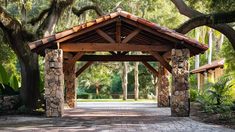 Traditional Stone Carport Design Carport Covers, Georgia Vacation