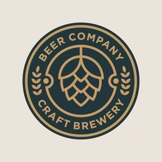 the logo for beer company craft brewery