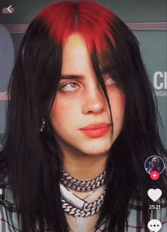 Black Hair Orange Roots, Vivid Roots Hair, Red Ghost Roots Black Hair, Angelina Hairstyles, Red Ghost Roots, Red Hair Black Roots, Black Hair With Red Roots, Red Roots Black Hair