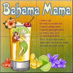 an advertisement for a drink called banana mama