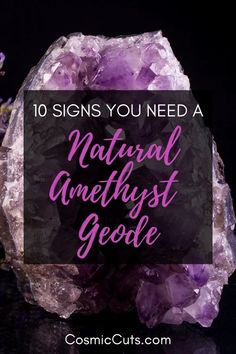 You may have heard that a natural amethyst geode is beautiful or serene, but you might not know how much of an impact it can have in your life. Here are 10 signs that you need one! #naturalamethystgeode #amethystgeode https://cosmiccuts.com/blogs/healing-stones-blog/natural-amethyst-geode Natural Pain Relievers, Natural Sleep Remedies, Crystal Pendulum