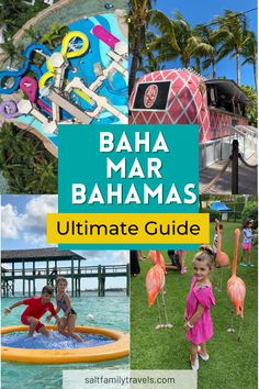 a collage of photos with the words, bah mar batmans ultimate guide