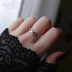 A peculiar little gothic chain ring made with solid sterling silver. Multiple sizes available. Chain Gang, Gang Gang, Cute Rings, Chain Ring, Ring Sterling Silver, Sterling Ring, Ring Necklace, Sterling Silver Ring, Shop Earrings