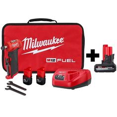 the milwaukee m12 fuel kit includes two batteries and one tool