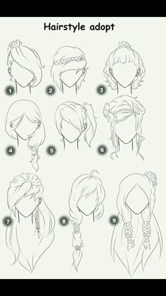 how to draw hairstyles step by step