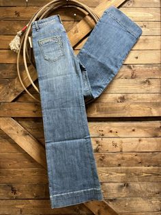 Stetson 751 High Rise Wide Leg Jean Western Wide Leg Jeans, Wide Leg Western Jeans, Western Jeans Womens, Americana Core, 7s Jeans, Athena Lee, Western Clothes For Women, Ranching Life, Ariat Clothing