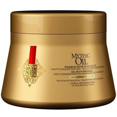 ITEM HAS A HONG KONG POST TRACKING NUMBER L'Oreal Mythic Oil OIL RICH MASQUE - THICK HAIR 200ml / 6.76 fl.oz. Inspired by the tradition of Indian oil bathing, this is the hairdresser's secret for nourished hair with discipline and shine. Infused with fairly traded argan oil and myrrh extract, this rich buttery masque disciplines unruly, thick hair with an instant, deep nutrition. Volume is controlled. The luxurious formula visibly improves your hair's manageability and shine. Dermatologically-te Curl Products, Get Thicker Hair, Unruly Hair, Oil Light, Simple Products, Aesthetic Amazon, Home Remedies For Hair, Skin And Hair Care, Amazon Beauty