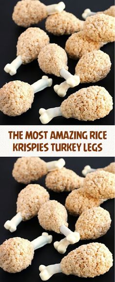 the most amazing rice krispies turkey legs