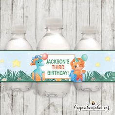 personalized birthday water bottle labels for kids