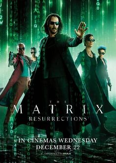 the poster for the movie's upcoming film, the matrix - x resurrection