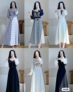 Beautiful Casual Dresses, Korean Fashion Dress, Muslimah Fashion Outfits, Stylish Dresses For Girls, Fashion Dresses Casual, Kpop Fashion Outfits, Mode Vintage, Looks Vintage, Classy Dress