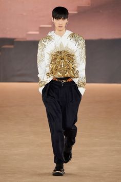 Balmain Fall 2020 Menswear Collection - Vogue Balmain 2020, Balmain Menswear, Fashion Sketches Men, Kim K Style, Olivier Rousteing, Kardashian Kollection, Dubai Fashion