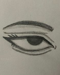 rysunek oka Easy Eye Drawing, Eye Drawing Tutorials, Drawing Prompts, Eye Sketch, Seni Dan Kraf, Meaningful Drawings, Drawing Faces, Sketches Tutorial