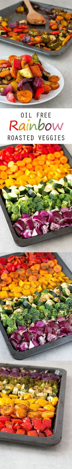 three trays filled with different types of food