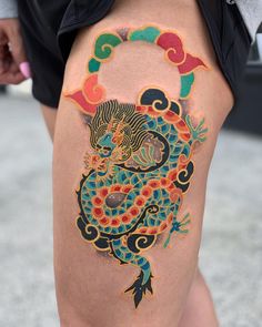 Dragon Tattoo Meaning, Temple Tattoo, Red Dragon Tattoo, Korean Tattoo Artist, Japanese Dragon Tattoo, Tattoo Convention, Tatuaje A Color, Japanese Dragon, Badass Tattoos