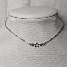 Y2k Star Choker Stainless Steel Necklace Comes On A 14 Inch Stainless Steel Necklace With A Lobster Clasp And 1.5 Inch Extension Chain Jewelry Y2k, Y2k Star, Star Choker, Edgy Jewelry, Dope Jewelry, Jewelry Accessories Ideas, Funky Jewelry, Star Jewelry, Jewelry Lookbook