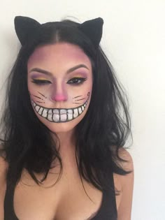 Cheshire Cat Makeup, Cat Makeup Tutorial, Extreme Make-up, Maquillage Halloween Simple, Cheshire Cat Costume